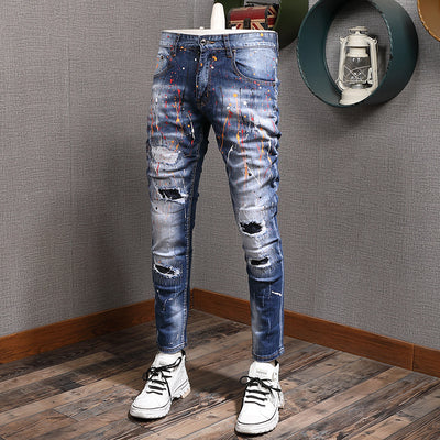 Jeans de Tela Elástica con Tecnología de Ajuste de Color