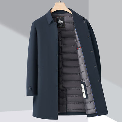 Abrigo Acolchado de Algodón para Hombre con Forro Polar Resistente al Viento - Image 36