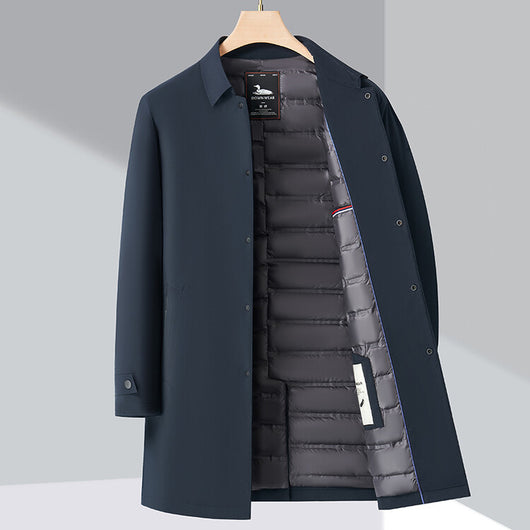 Abrigo Acolchado de Algodón para Hombre con Forro Polar Resistente al Viento - Image 36