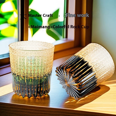 Vaso de Cristal Tallado a Mano - Diseño de Alta Elegancia