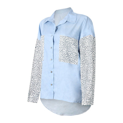 Cardigan de Solapa con Estampado Leopardo y Bolsillos - Image 13