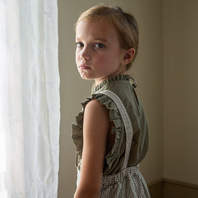 Camiseta Infantil de Algodón y Lino con Detalles de Madera - Image 23