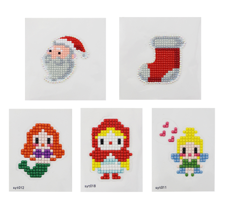 Kit de Stickers de Diamantes 5D para Niños - Manualidades Creativas para Navidad - Image 3