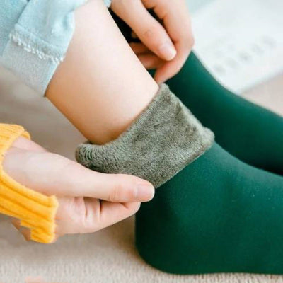 Calcetines Térmicos Mujer Tubo Alto con Forro Grueso y Terciopelo - Image 22