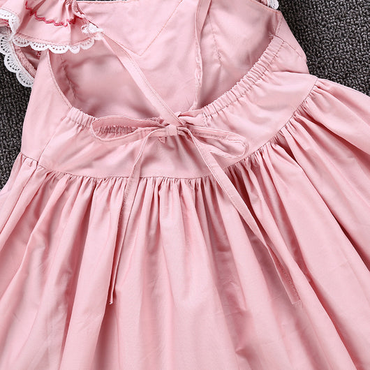 Vestido Infantil Corto de Encaje Ajustado y Elegante - Image 15