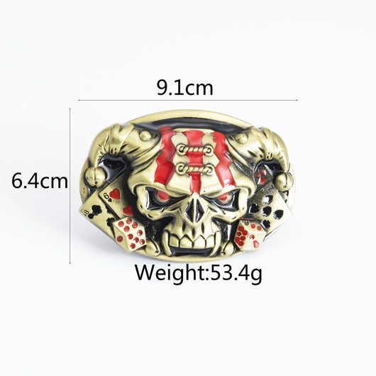 Cinturón de Cuero con Diseño Calavera Minimalista - Image 11