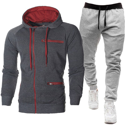 Sudadera con Capucha Jacquard Deportiva para Hombre - Cardigan Fleece Casual - Image 31