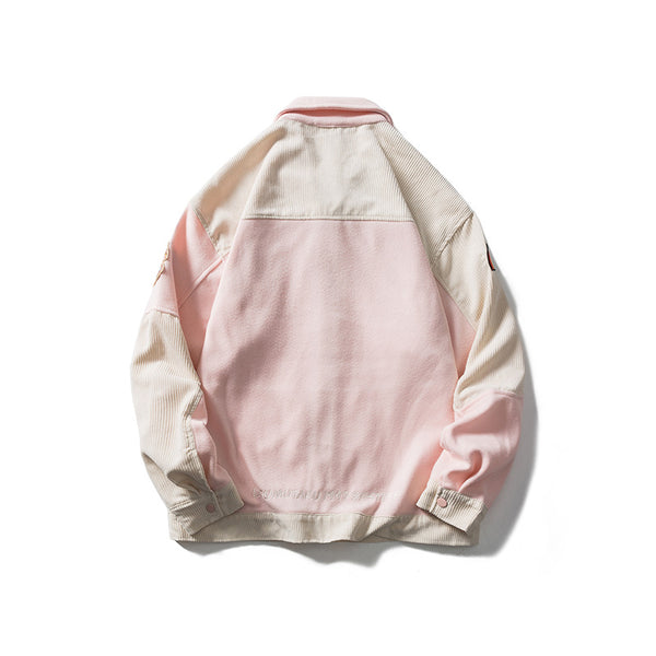 Chaqueta Casual para Hombre con Costuras de Contraste