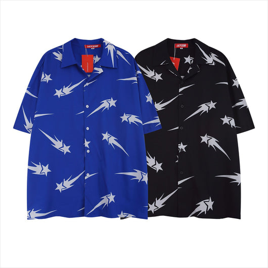 Camisa Retro Estilo Costa Oeste Manga Corta - Image 14