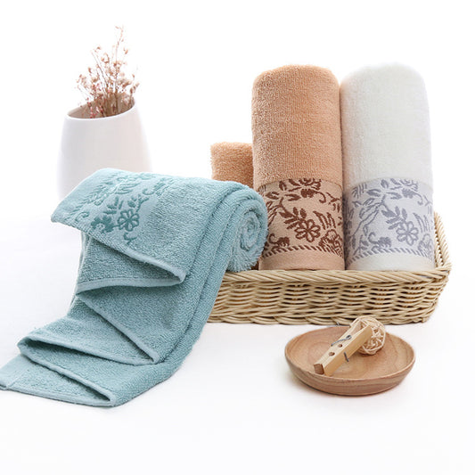 Toalla Jacquard de Algodón 32 Hilos con Diseño Floral Glicina - Image 2