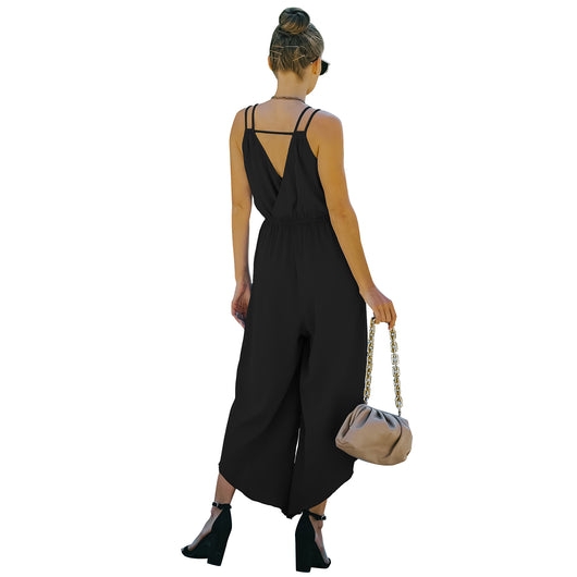 Jumpsuit Deportivo de Color Liso Estilo Europeo y Americano - Image 8