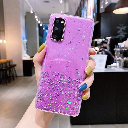 Funda Celular Efecto Cielo Estrellado con Acabado Plateado - Image 24