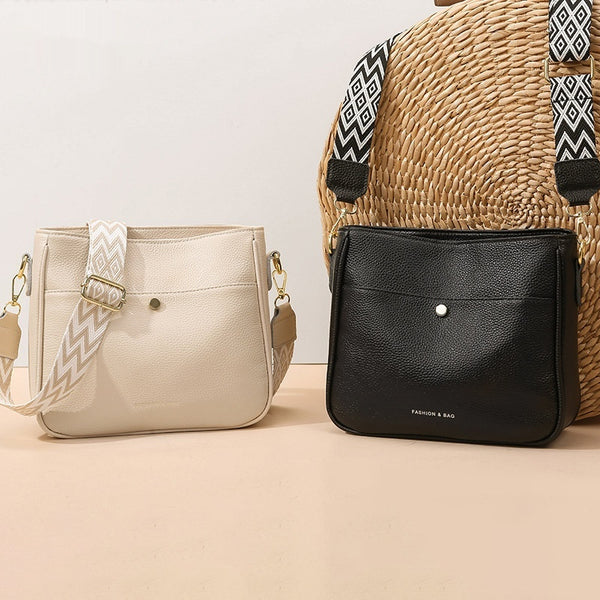 Bolso Bandolera de Cuero Genuino - Estilo Casual Premium