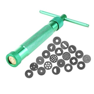 Pistola de Arcilla Profesional de Aluminio - Herramienta Rotativa para Fondant y Modelado - Image 10