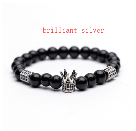 Pulsera de Cobre con Incrustación de Micro Corona y Circonita Blanca Natural - Image 9