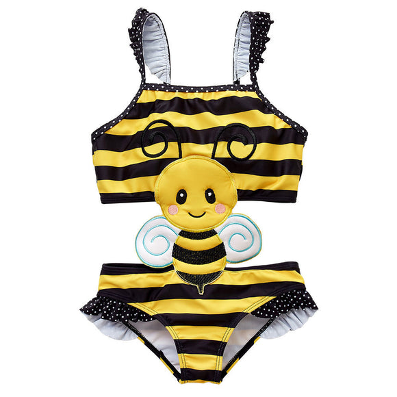 Traje de Baño Infantil de Una Pieza con Diseño Cartoon Adorable
