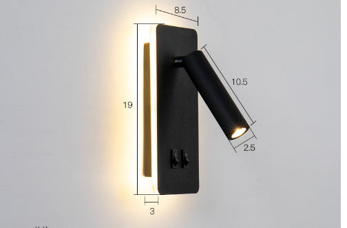 Lámpara LED de Lectura Minimalista Nórdica para Mesita de Noche - Image 6