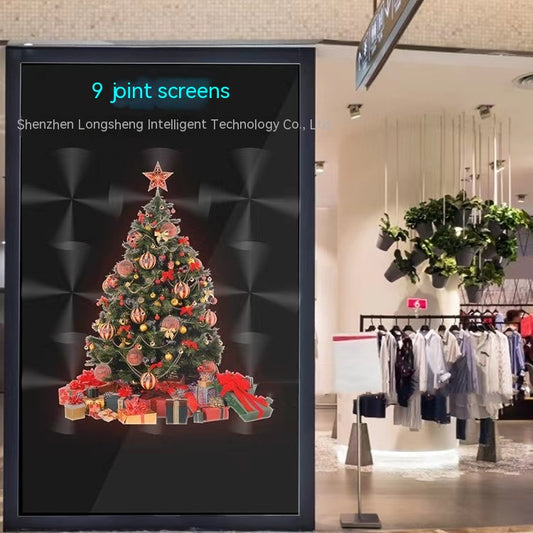 Pantalla Holográfica 3D de 60cm con Soporte de Piso - Publicidad en Movimiento - Image 2