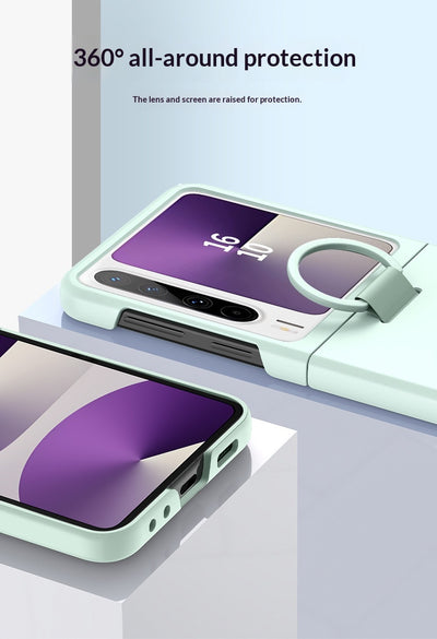 Funda Plegable para Teléfono con Ventana Grande y Anillo Protector Ultrafina - Image 14
