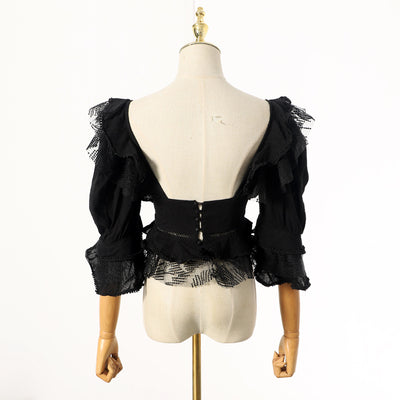 Blusa Ajustada de Tres Cuartos Lisa - Versátil y Moderna para Mujer - Image 9