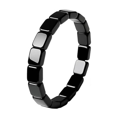 Pulsera Elástica de Turmalina Negra para Hombre - Diseño Mixto - Image 6