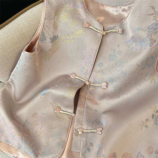 Chaleco Elegante Estilo Chino con Botones de Rana para Mujer - Image 7