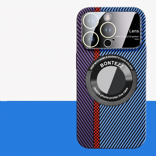 Funda Magnética de Fibra de Carbono con Ventana Grande para Teléfono - Image 5