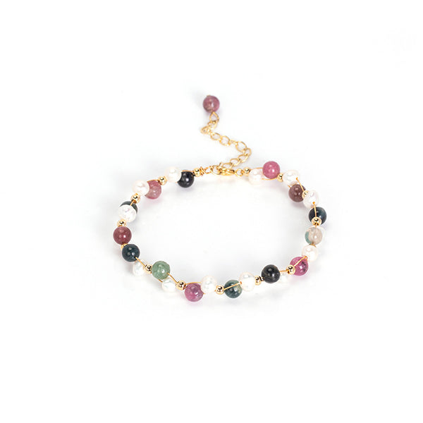 Pulsera de Círculo Amor Hecha a Mano para Novia