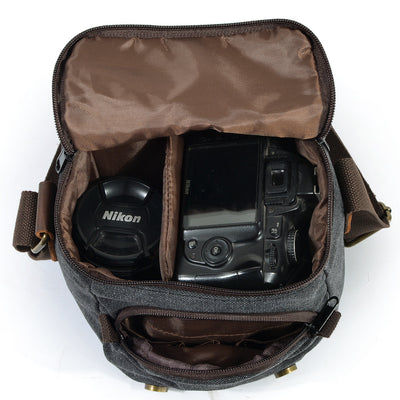 Bolsa de Cámara Retro de Un Hombro Impermeable - Image 5