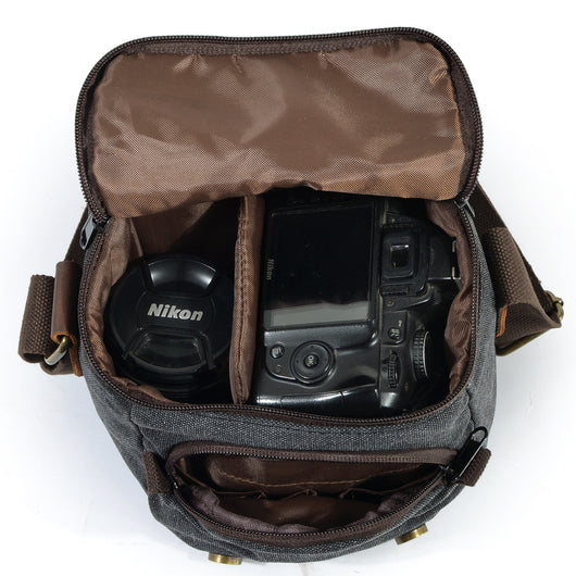 Bolsa de Cámara Retro de Un Hombro Impermeable - Image 5
