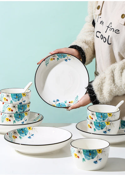Juego de Vajilla Bone China con Diseño Floral - Image 12