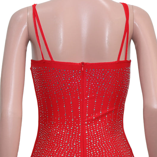 Jumpsuit Elegante de Malla Transparente con Strass y Tirantes - Image 12