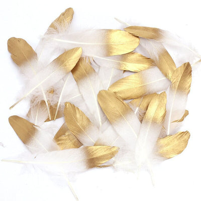 Decoraciones de Plumas de Ganso Suave y Coloridas - Image 2