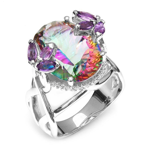 Anillo de Princesa con Circonita Multicolor