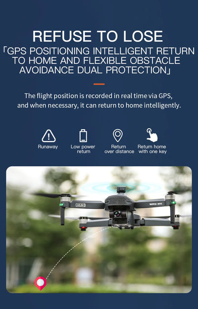 Dron SG908MAX Kun 2 con GPS, Cámara 4K y Transmisión de Video en Tiempo Real - Image 24