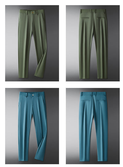 Pantalones Casuales Ejecutivos Stretch Rectos Holgados para Hombre - Image 18