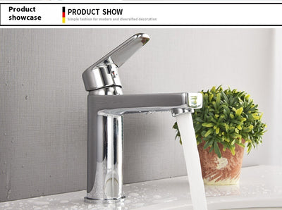 Grifo de Baño Cuadrado en Cobre con Control de Agua Caliente y Fría - Image 12