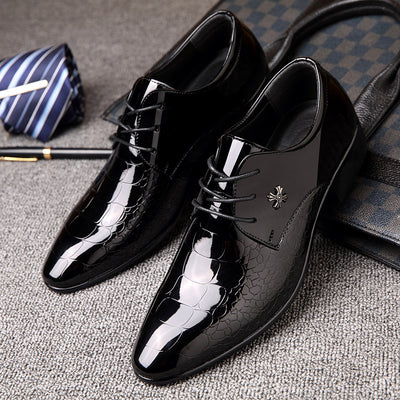 Zapatos de Vestir Elegantes con Cordones y Acabado Brillante - Image 3