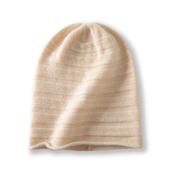 Gorro de Cachemira Liso Versátil para Mujer