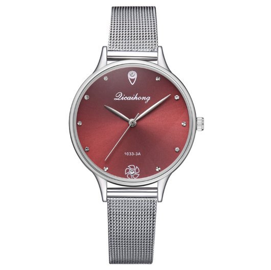 Reloj de Pulsera Verde con Escala de Diamantes - Cuarzo de Diseño Premium - Image 8