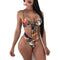 Traje de Baño Enterizo con Encaje Escote Descubierto