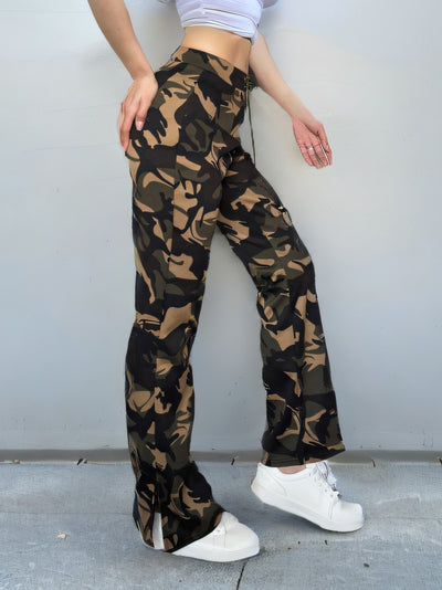 Pantalones Casuales con Abertura Lateral - Tendencia Street Wear para Mujer - Image 11