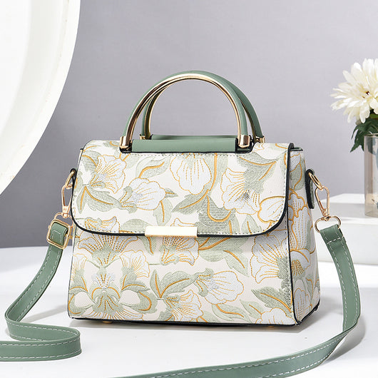 Bolso Bandolera Mujer Estilo Chino con Estampado Trendy