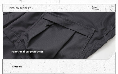 Pantalones Cargo Tácticos Hombre con Múltiples Bolsillos - Image 9