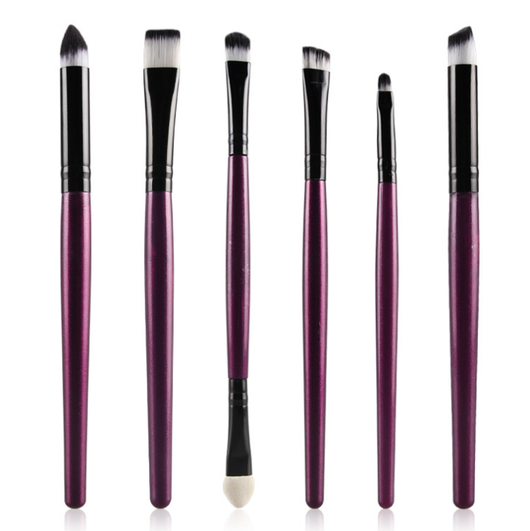 Set de 6 Brochas de Maquillaje Profesional para Ojos, Cejas y Labios - Image 7