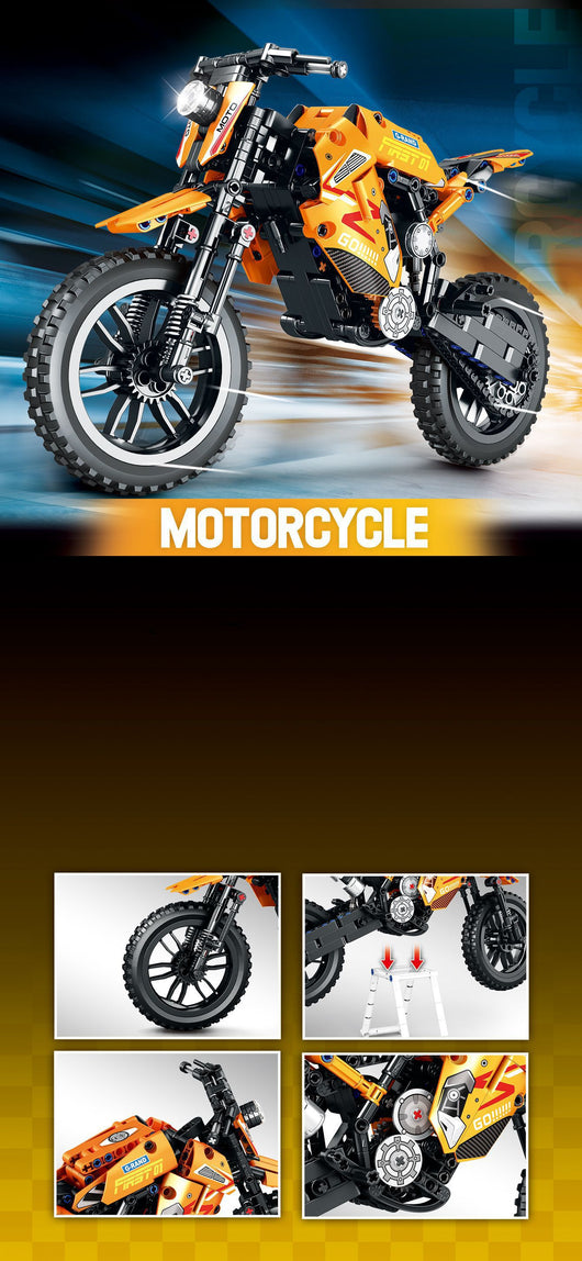 Bloques de Construcción Moto - Puzzle Educativo para Niños - Image 17