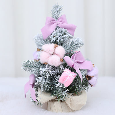 Árbol de Navidad Miniatura de Escritorio con Adornos Pequeños - Image 31