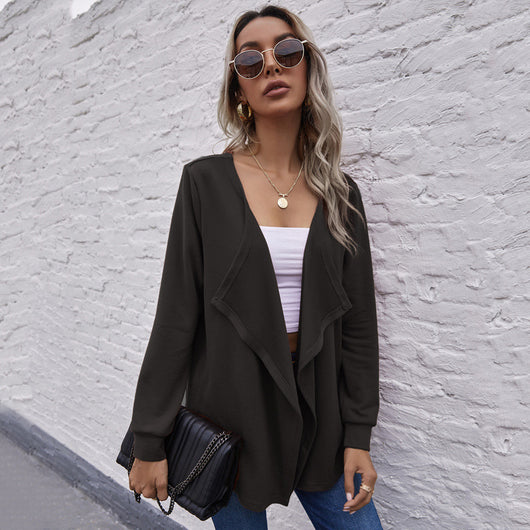 Cardigan Largo de Manga Larga para Mujer - Elegancia Versátil - Image 12