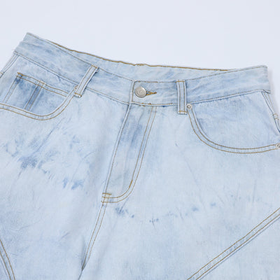 Conjunto de Camisa y Shorts Denim Retro Desgastado para Verano - Image 20