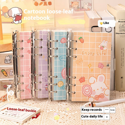 Cuaderno Espiral Suelto Contadora Adorable con Corazones - Diario de Notas - Image 3